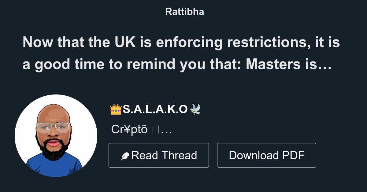 Now that the UK is enforcing restrictions, it is a good time to remind