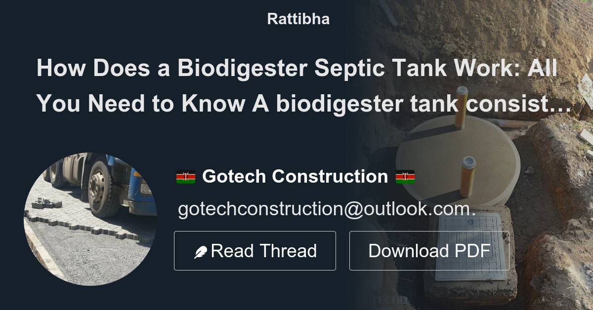 How Does a Biodigester Septic Tank Work All You Need to Know A