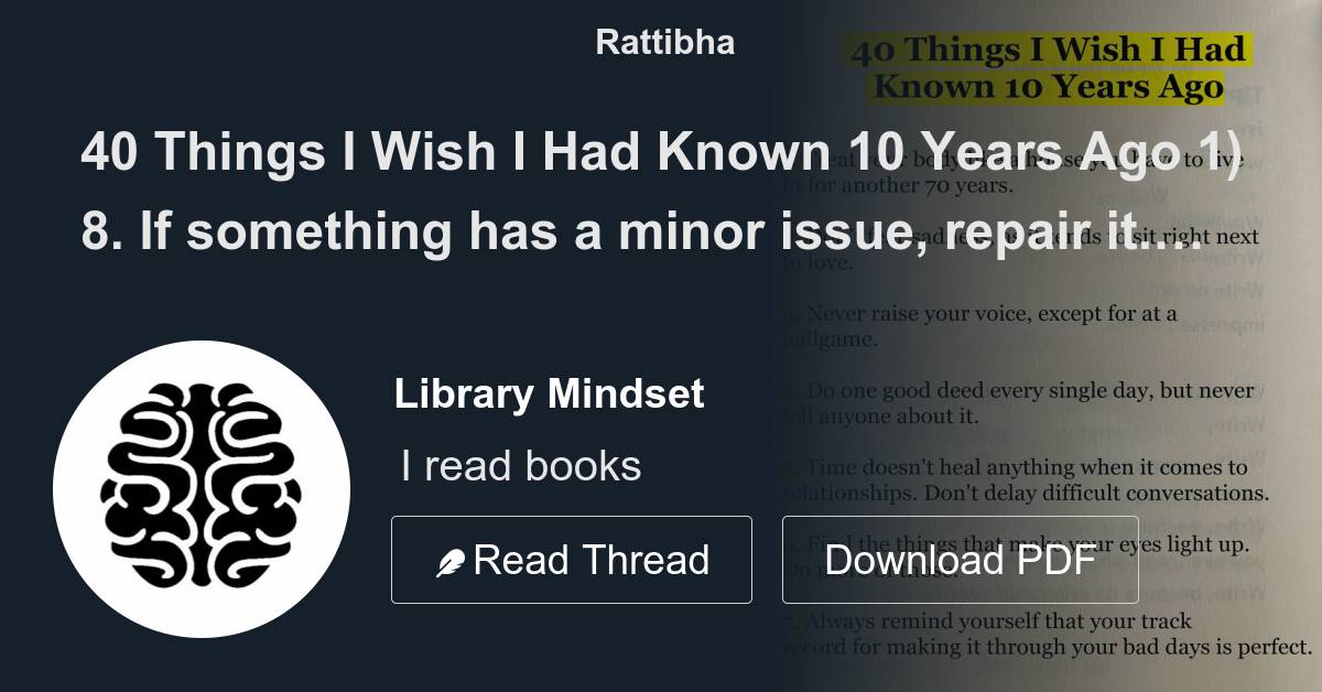 Library Mindset on Instagram: 25 Things About Life I Wish I Had Known 10  Years Ago Book - Win Your Inner Battles Share this with others!!