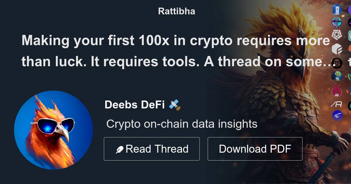 Making your first 100x in crypto requires more than luck. It requires