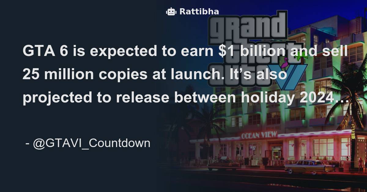 GTA 6 Trailer Countdown ⏳ on X: Do you think Rockstar Games will