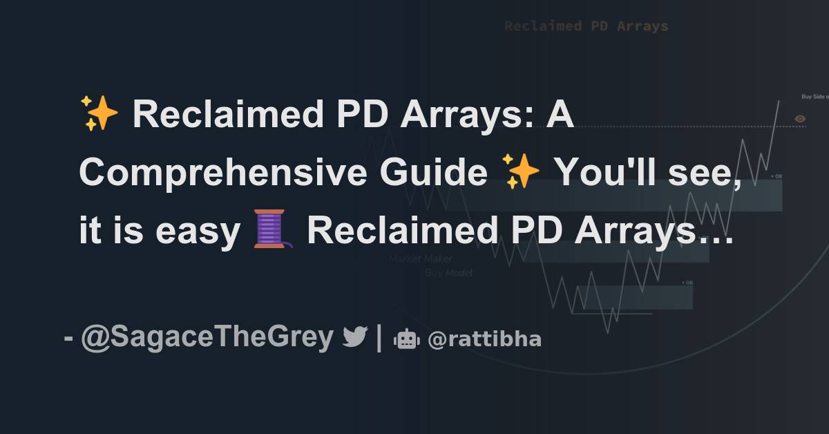 Reclaimed PD Arrays: A Comprehensive Guide You'll see, it is easy 🧵 ...