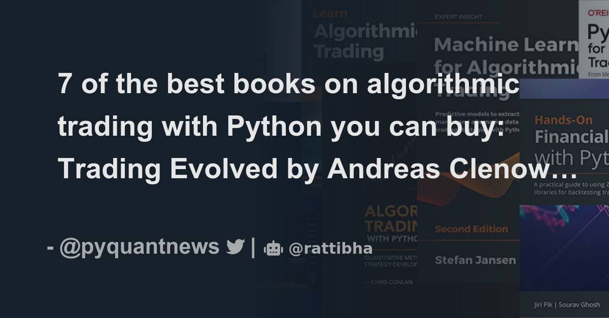 7 of the best books on algorithmic trading with Python you can buy ...