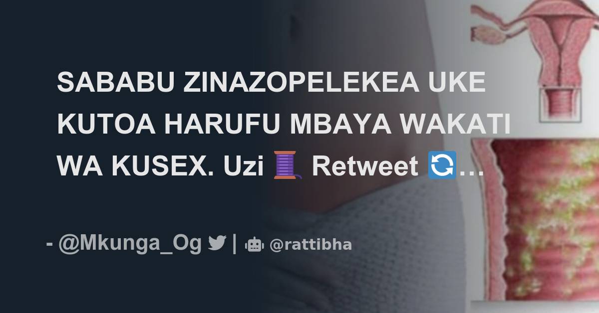 SABABU ZINAZOPELEKEA UKE KUTOA HARUFU MBAYA WAKATI WA KUSEX. Uzi 🧵