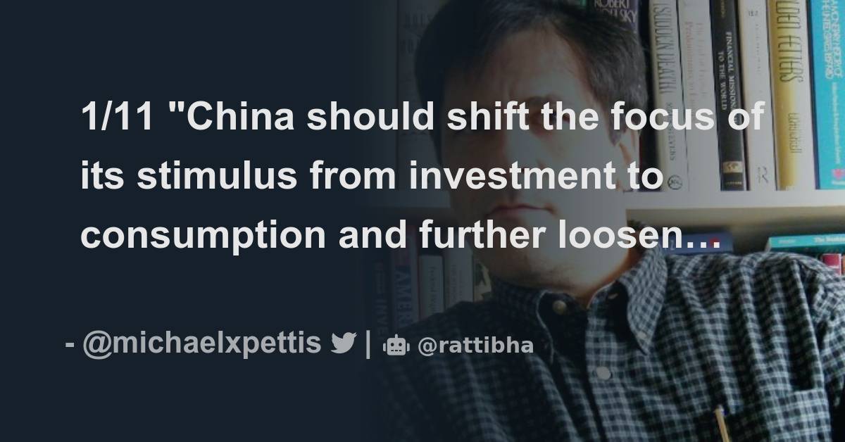 1/11 "China Should Shift The Focus Of Its Stimulus From Investment To ...