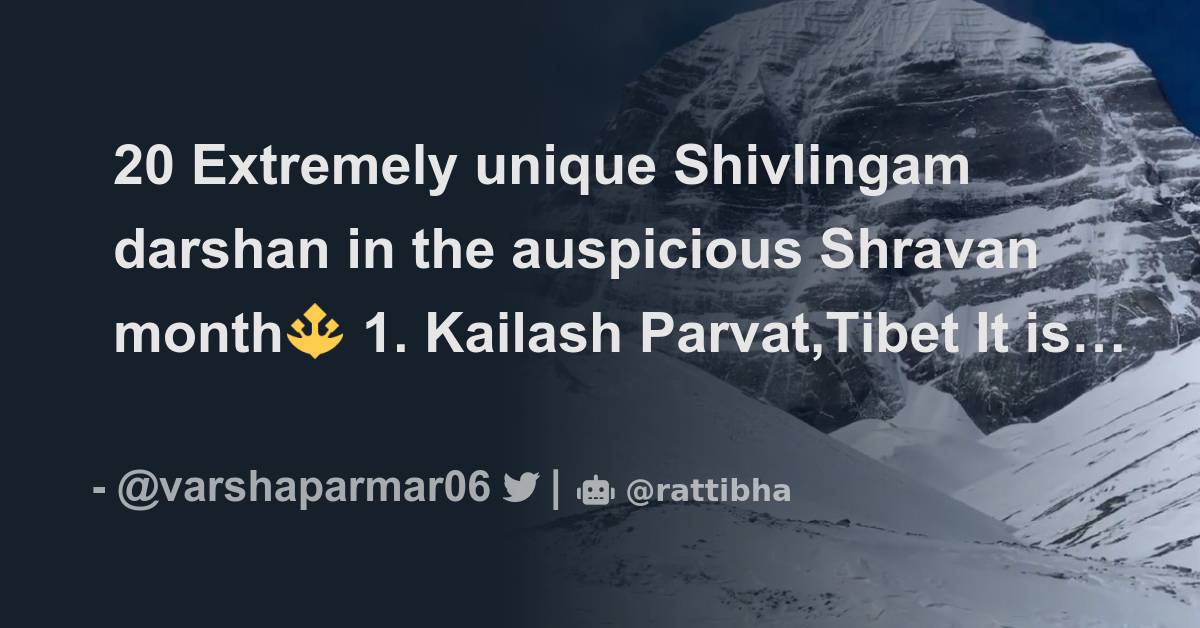 20 Extremely unique Shivlingam darshan in the auspicious Shravan month🔱