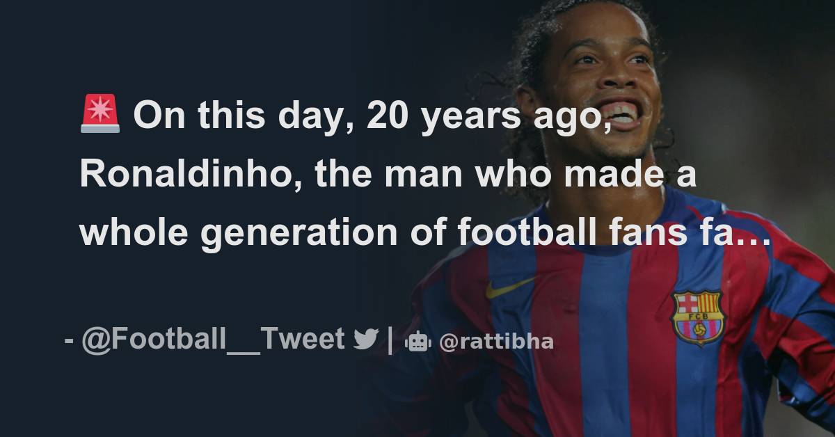 20 Years Later, Ronaldinho's FC Barcelona Legacy Has Only Grown - Urban  Pitch