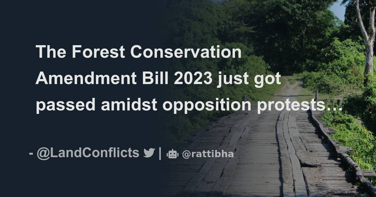 Overview of the Forest (Conservation) Amendment Bill, 2023