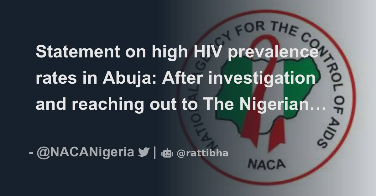 Statement on high HIV prevalence rates in Abuja After investigation