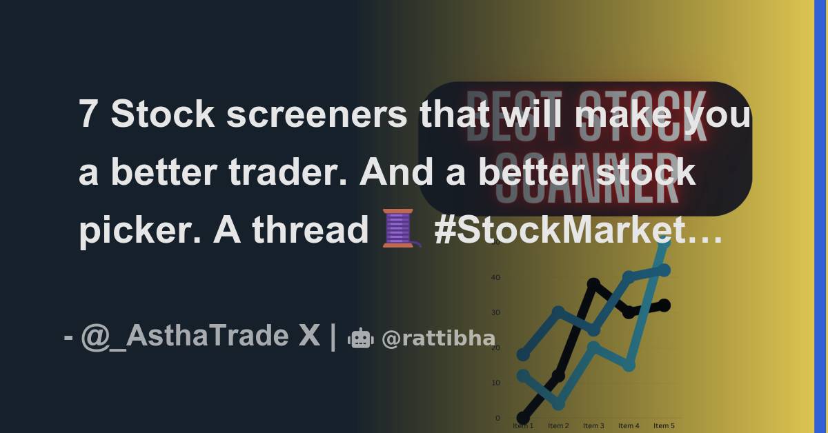 7 Stock screeners that will make you a better trader. And a better