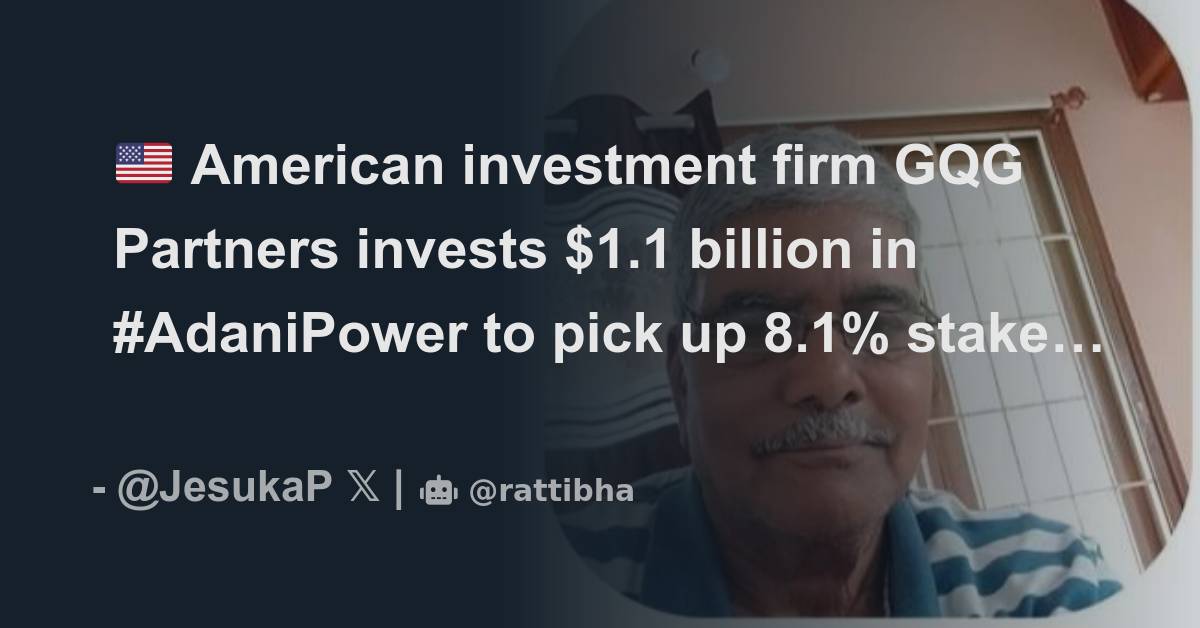 🇺🇸 American Investment Firm GQG Partners Invests $1.1 Billion In # ...