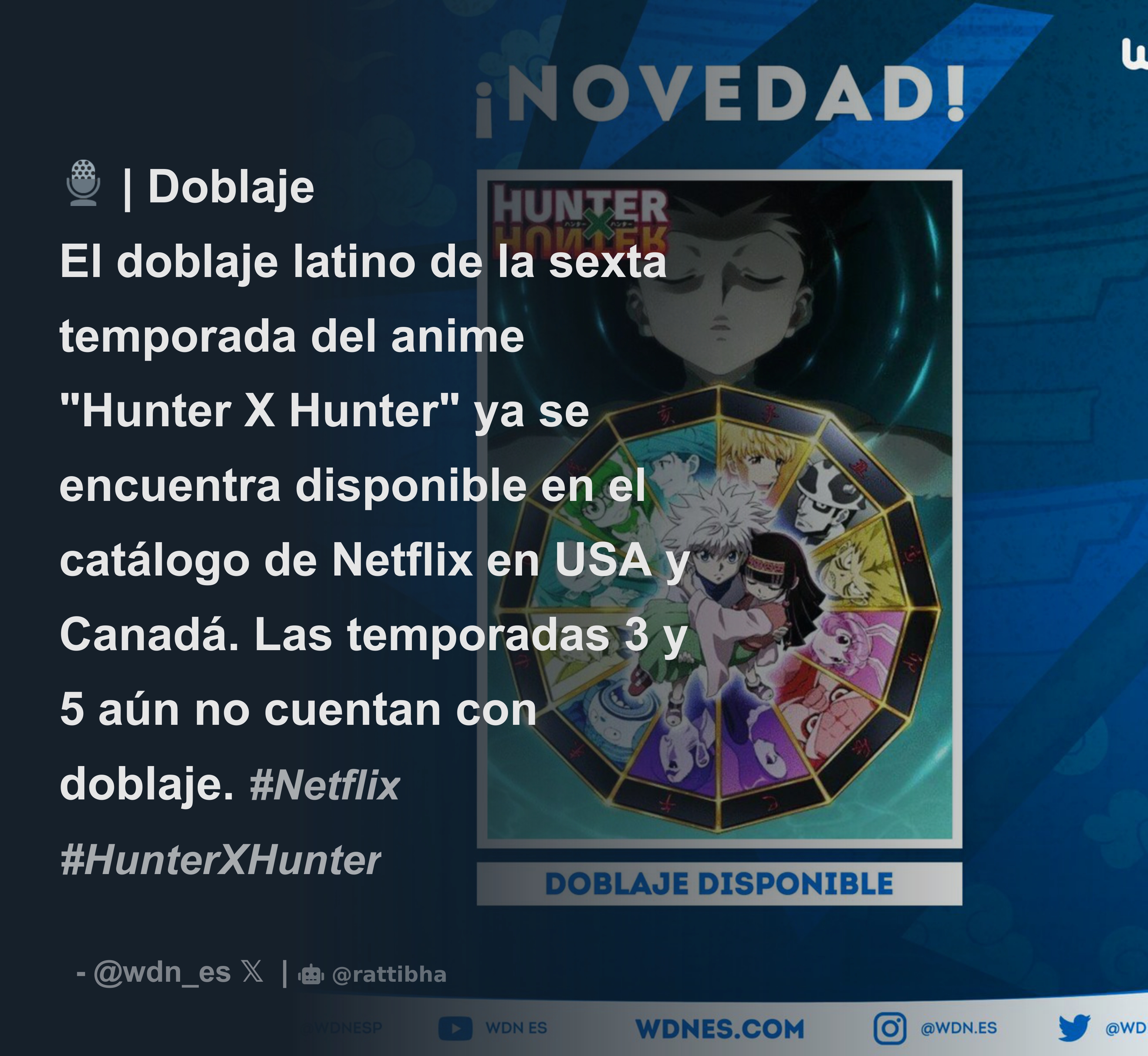 WDN - World Dubbing News on X: 🎙️