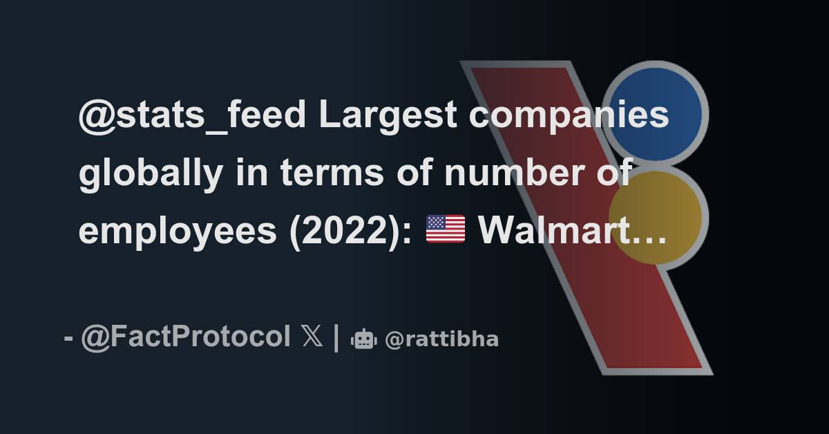 stats_feed Largest companies globally in terms of number of employees