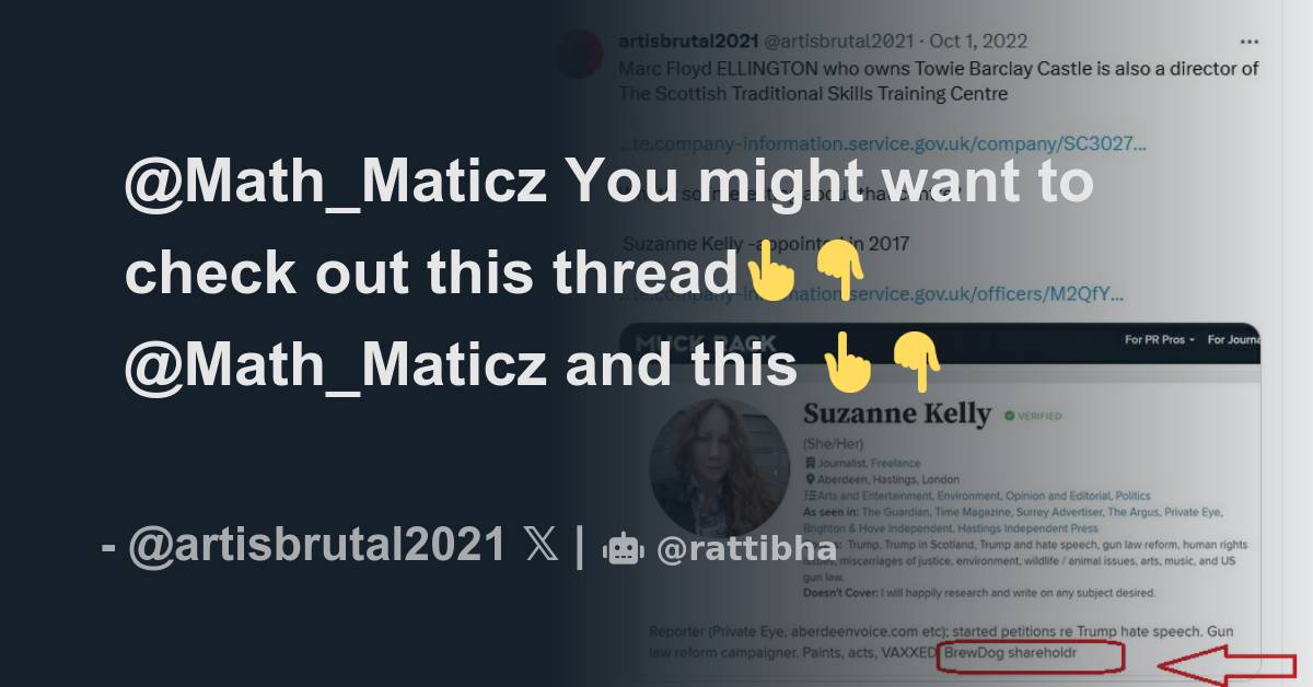 @Math_Maticz You might want to check out this thread👆👇 - Thread from ...