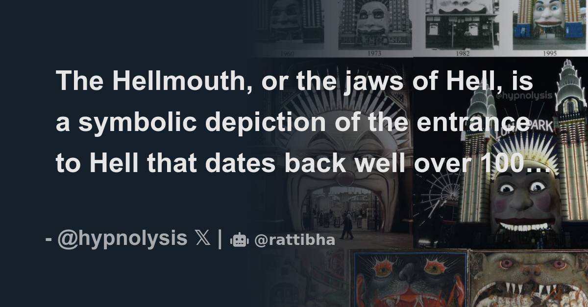 The Hellmouth, or the jaws of Hell, is a symbolic depiction of the