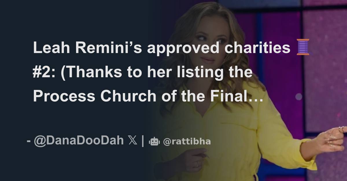 Leah remini s approved charities 2 thanks to her listing the