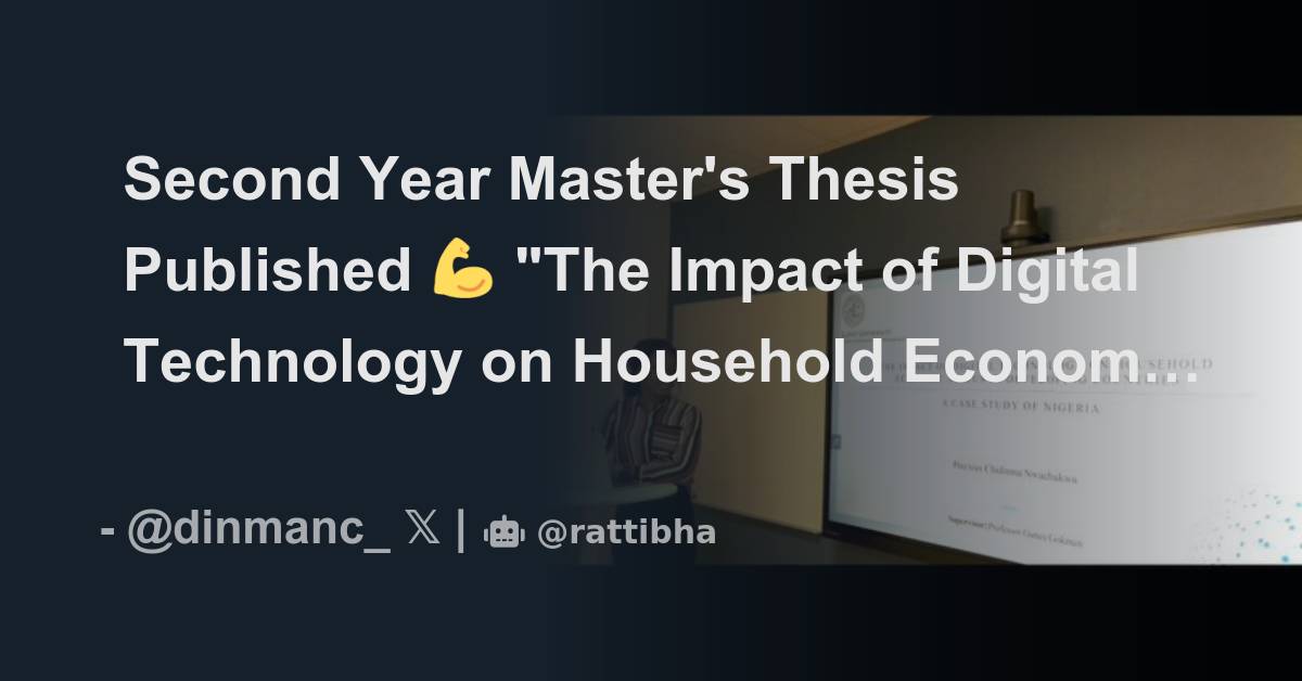 Second Year Master's Thesis Published 💪 "The Impact of Digital