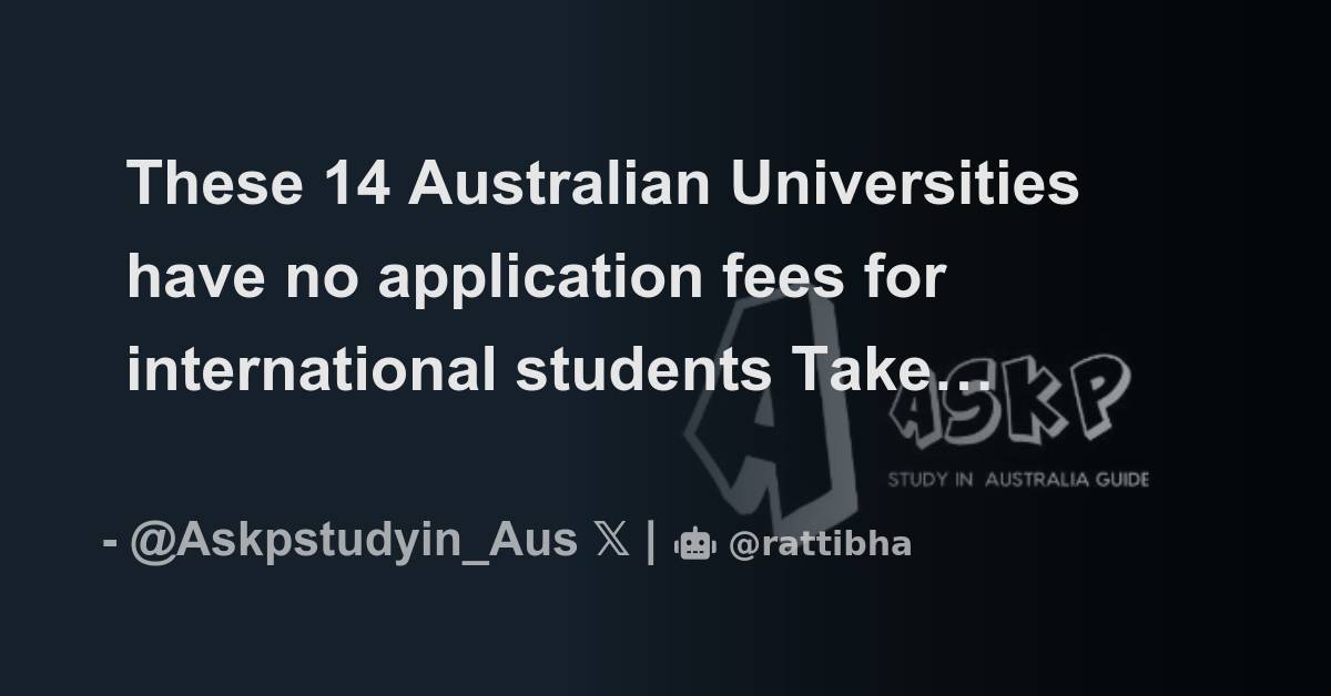 these-14-australian-universities-have-no-application-fees-for