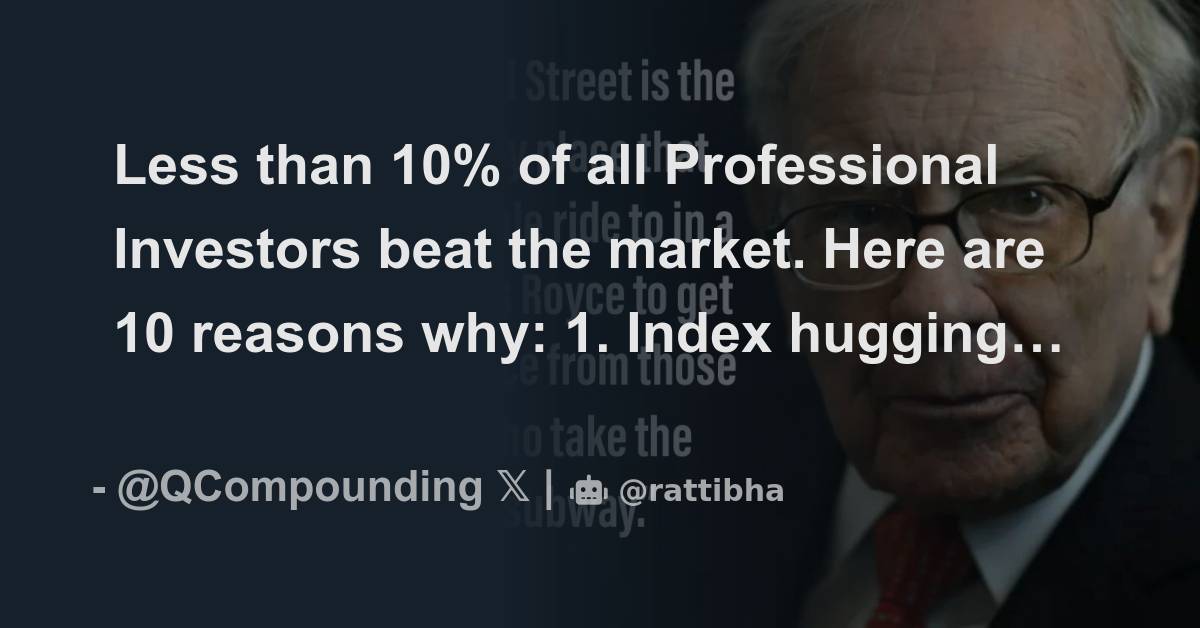 Less Than 10 Of All Professional Investors Beat The Market Here Are less-than-10-of-all-professional-investors-beat-the-market-here-are