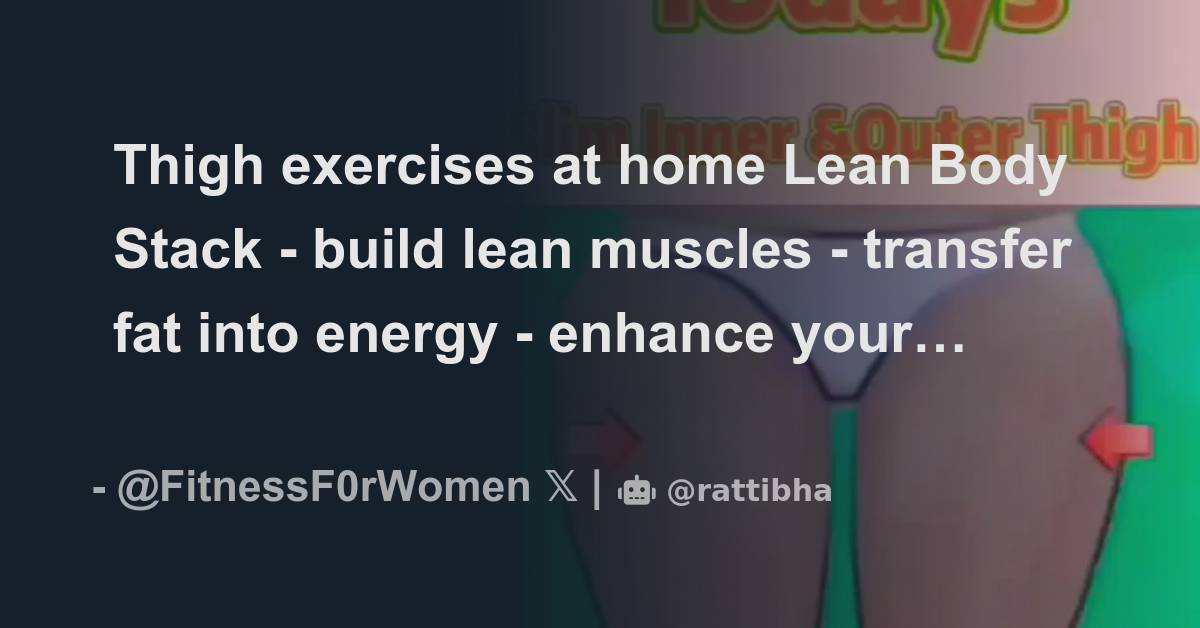 Health & Fitness (@FitnessF0rWomen) / X