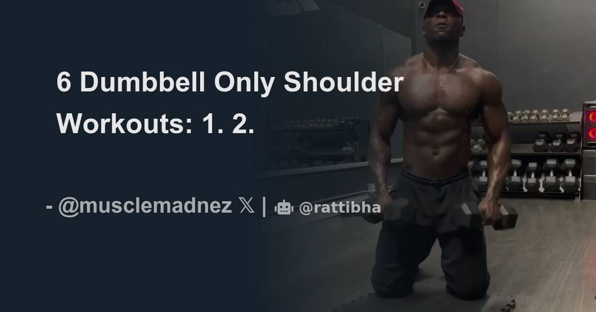 Shoulder dumbbell only online workout