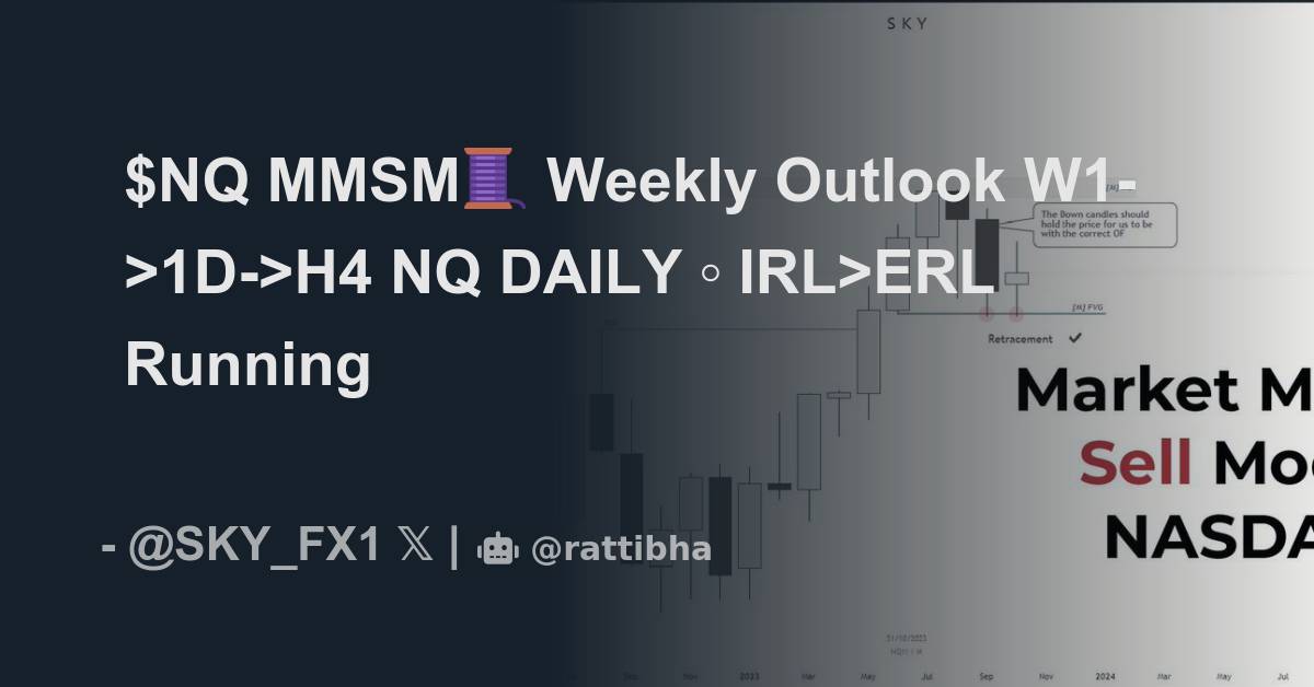 $NQ MMSM🧵 Weekly Outlook W1->1D->H4 - Thread from SKY @sky_mmxm - Rattibha