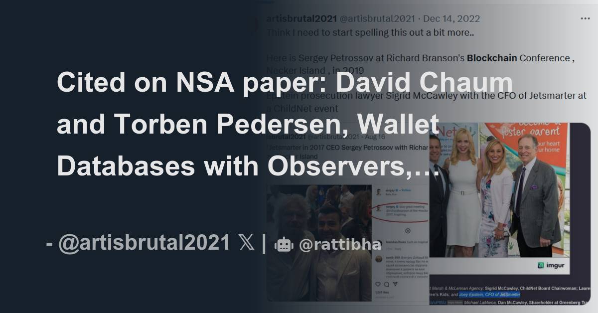 Cited on NSA paper David Chaum and Torben Pedersen, Wallet Databases