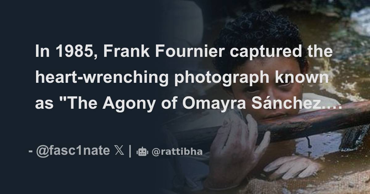 In 1985, Frank Fournier captured the heart-wrenching photograph known ...