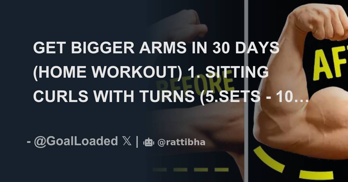 Get bigger arms in 30 online days