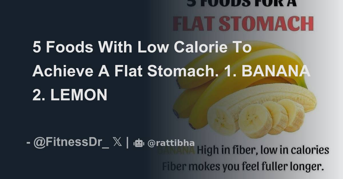 5-foods-with-low-calorie-to-achieve-a-flat-stomach-1-banana-thread