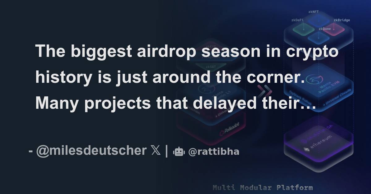 The Biggest Airdrop Season In Crypto History Is Just Around The Corner ...