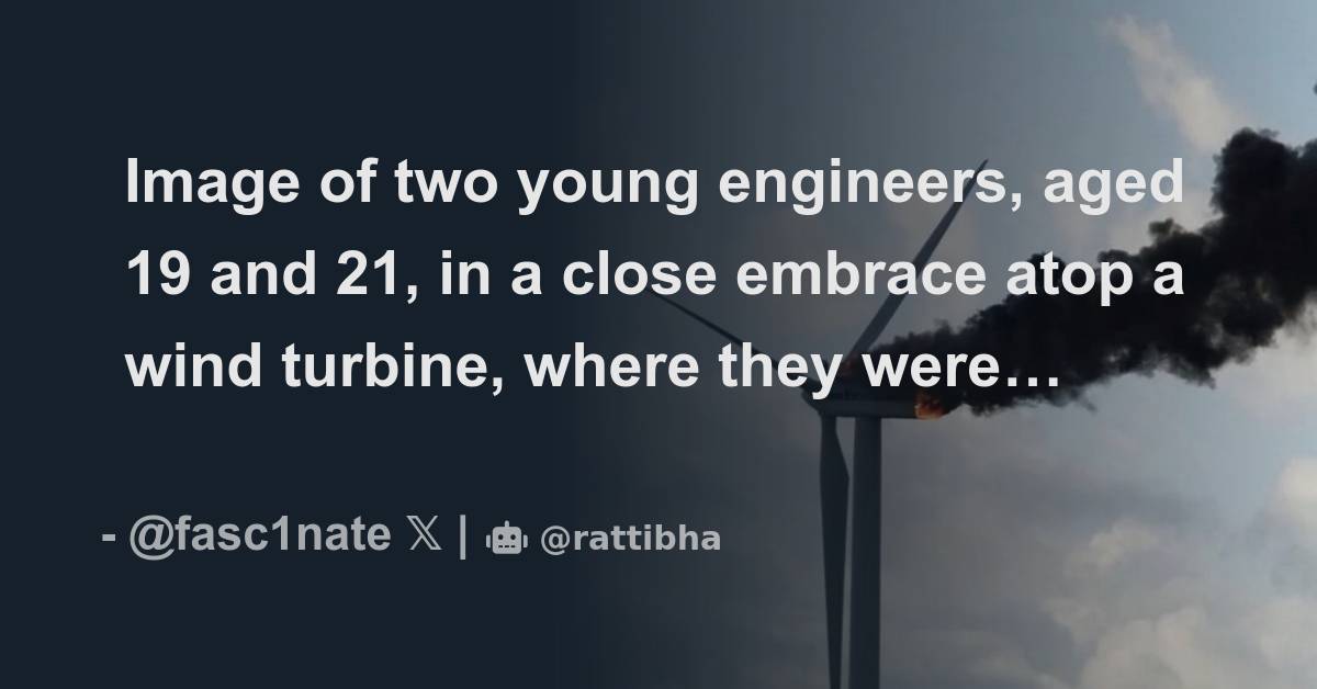 Image Of Two Young Engineers Aged 19 And 21 In A Close Embrace Atop A