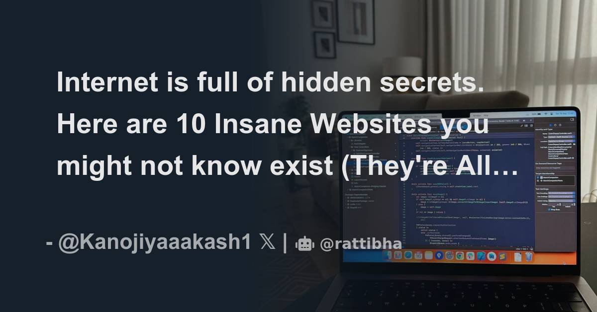 Internet is full of hidden secrets. Here are 10 Insane Websites you