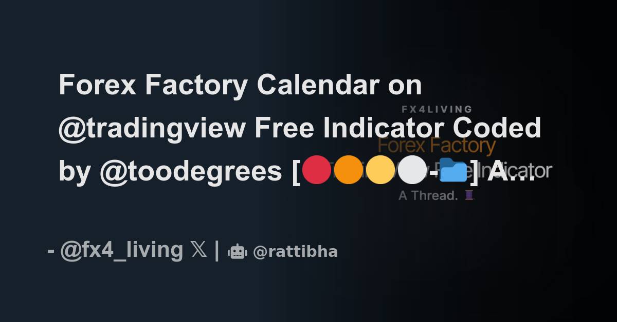 Forex Factory Calendar on @tradingview Free Indicator Coded by ...