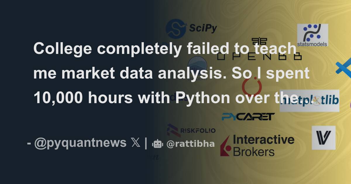 College completely failed to teach me market data analysis. So I spent ...