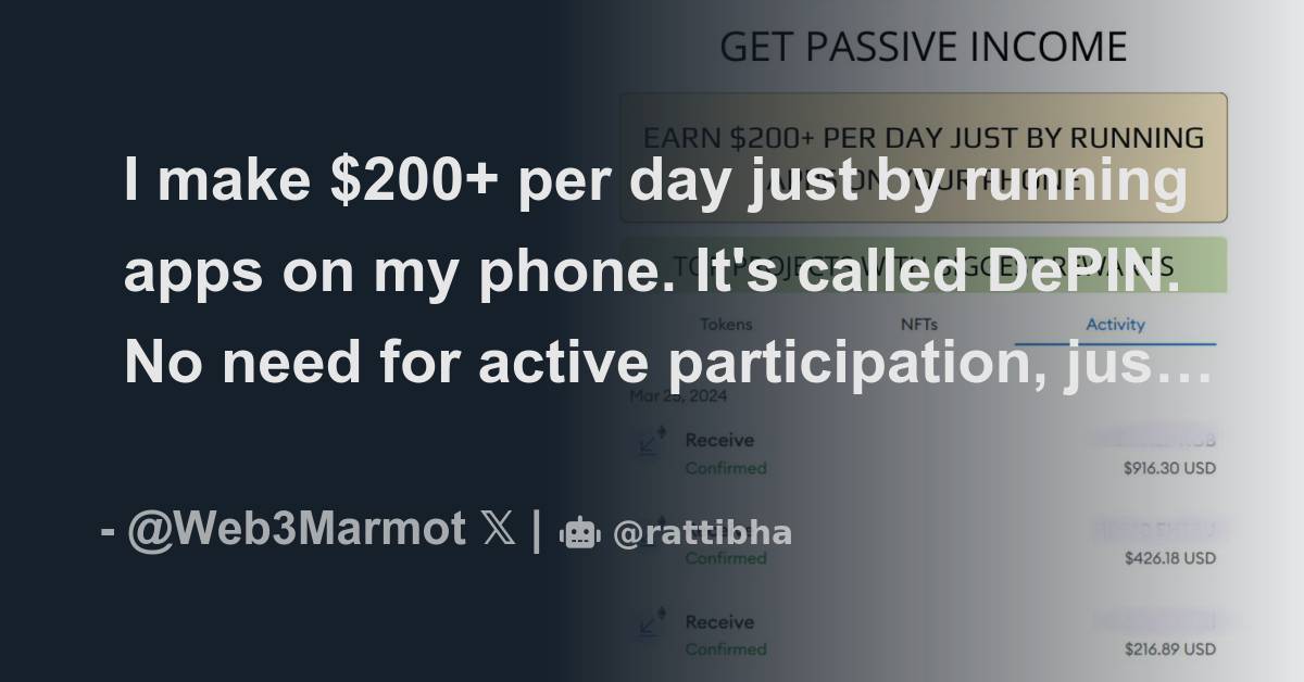 I make 200 per day just by running apps on my phone it s called