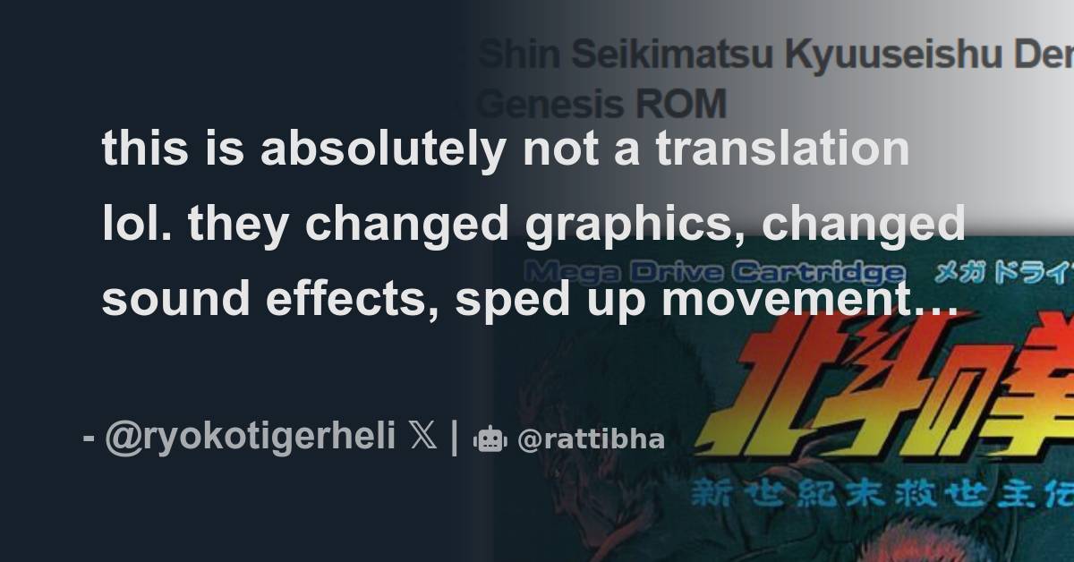 this is absolutely not a translation lol. they changed graphics ...