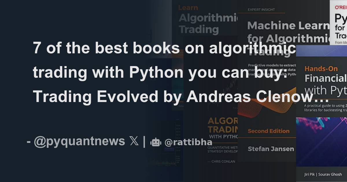 7 of the best books on algorithmic trading with Python you can buy ...