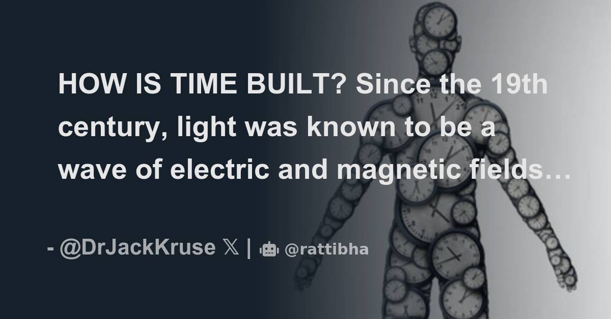 HOW IS TIME BUILT? Since the 19th century, light was known to be a wave ...