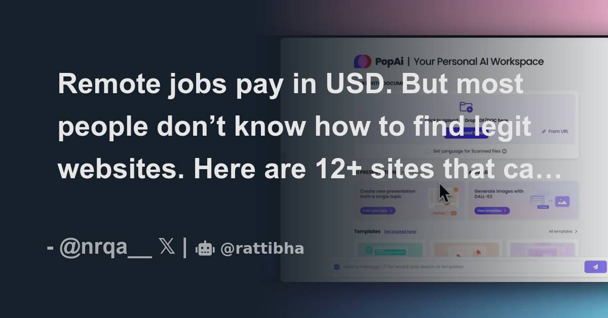 Remote jobs pay in USD. But most people don’t know how to find legit websites. Here are 12