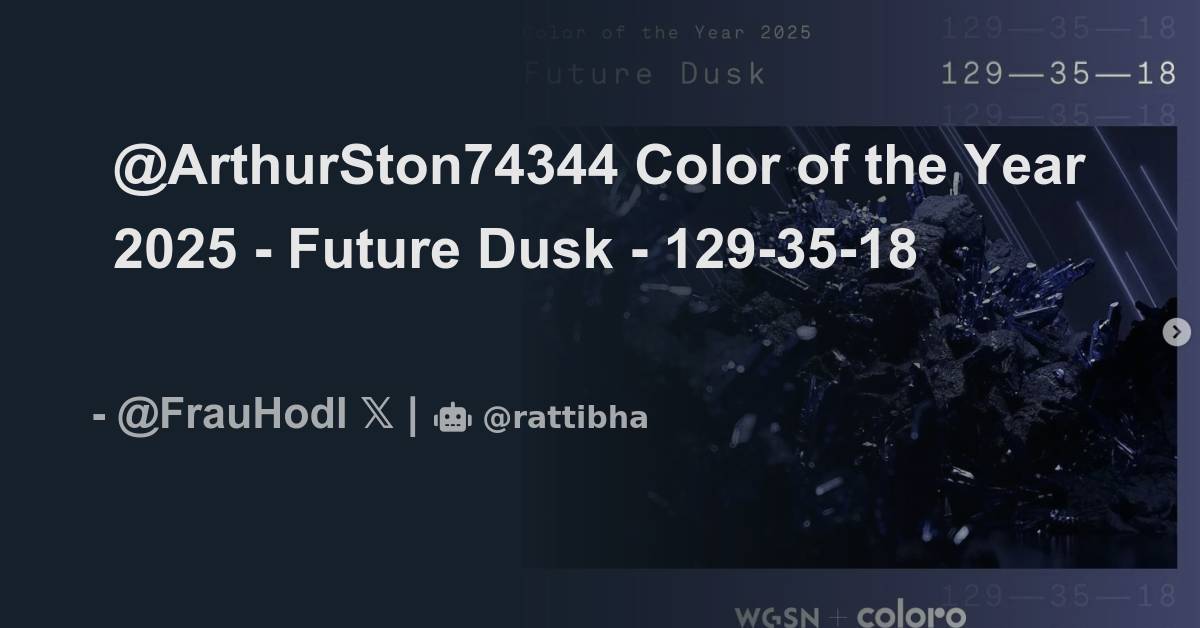 ArthurSton74344 Color of the Year 2025 Future Dusk 1293518