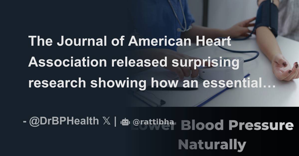 The Journal of American Heart Association released surprising research ...