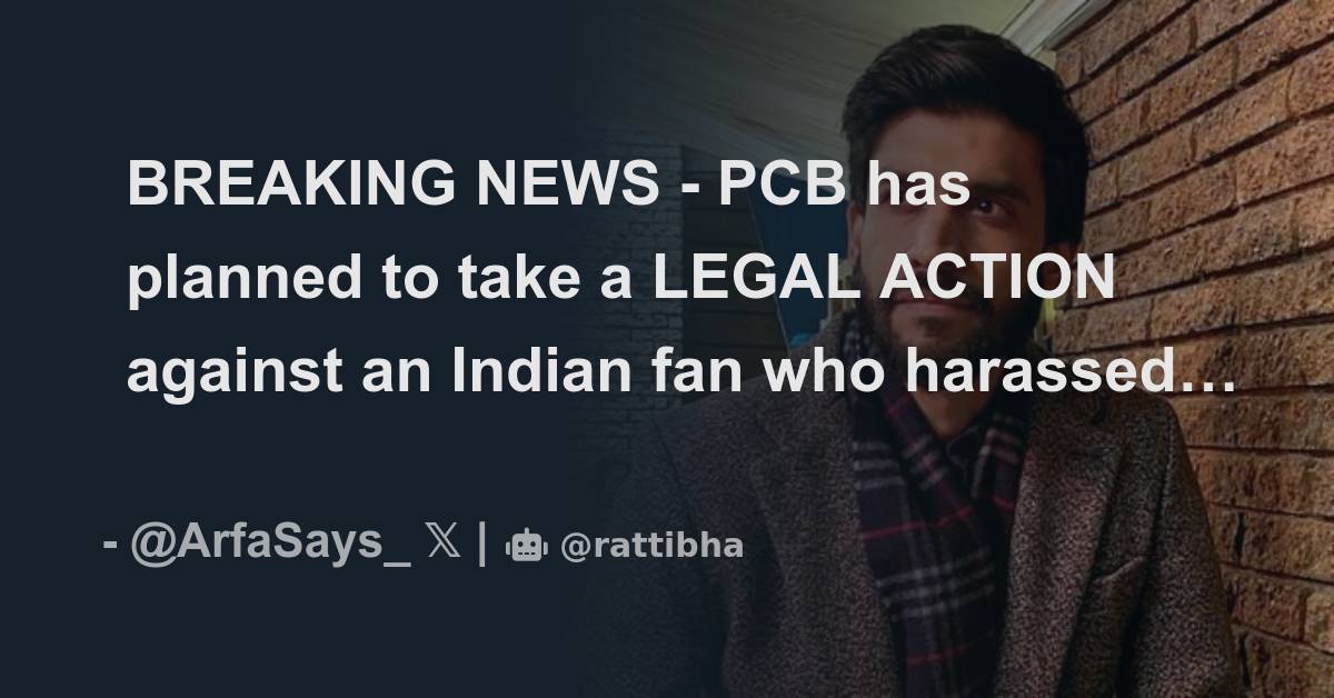 Breaking News Pcb Has Planned To Take A Legal Action Against An