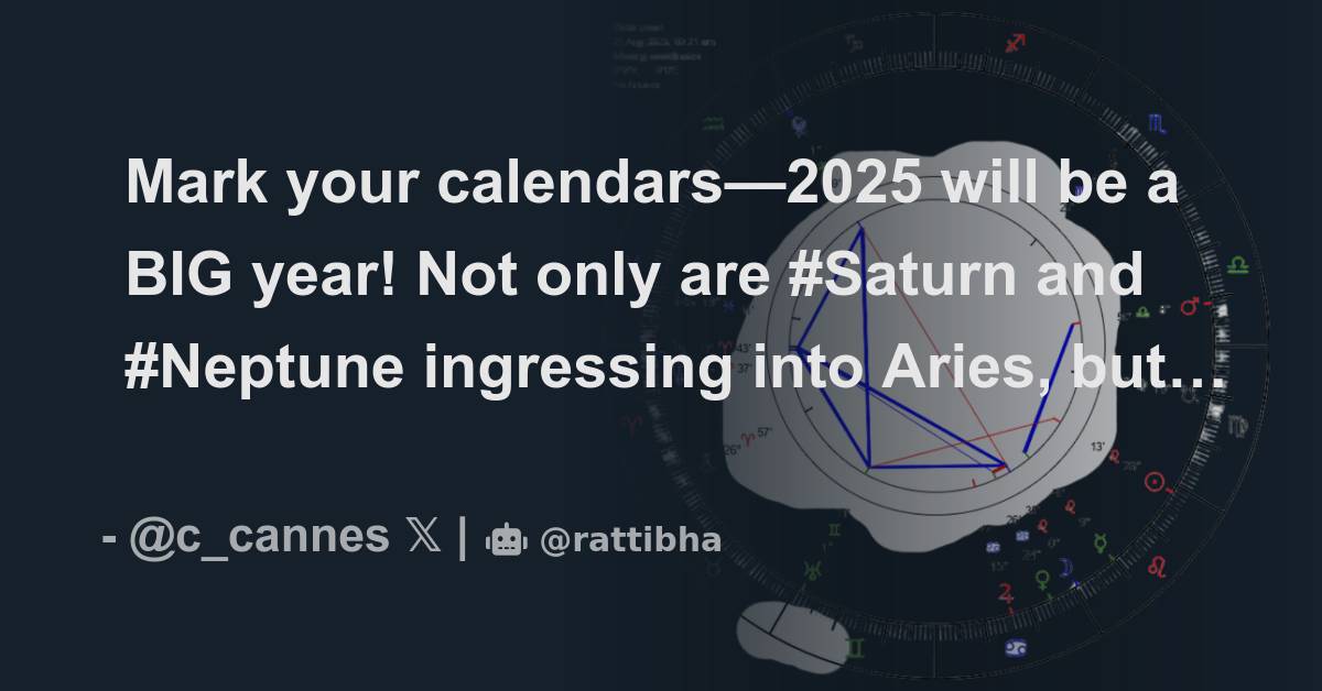 Mark your calendars—2025 will be a BIG year! Not only are Saturn and 