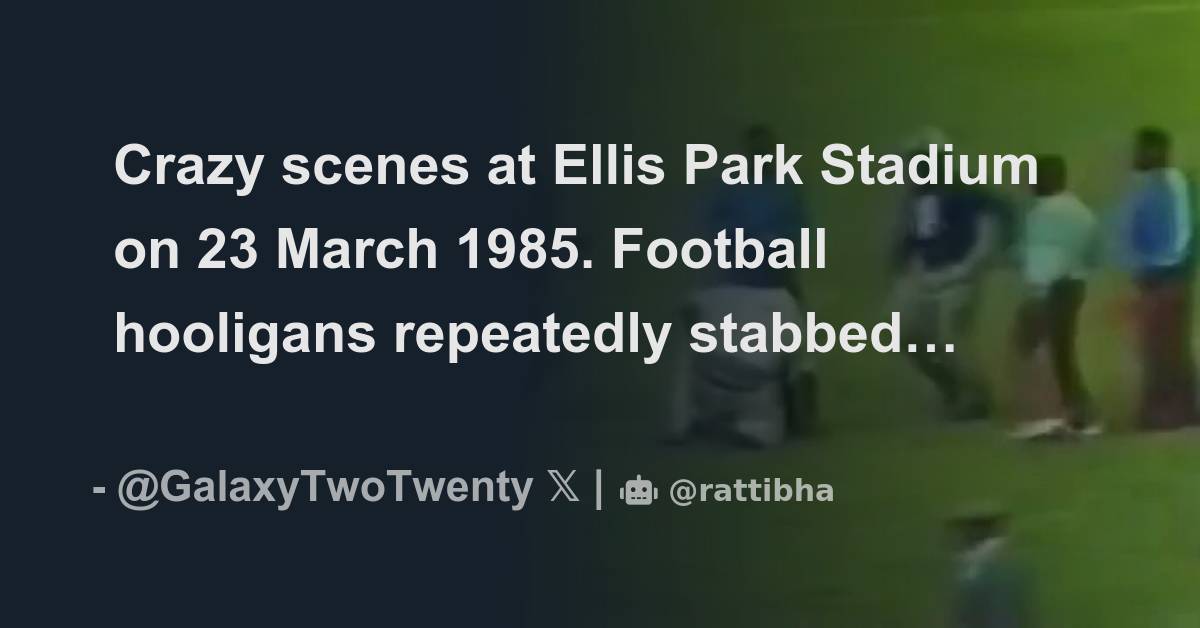 Crazy scenes at Ellis Park Stadium on 23 March 1985. Football hooligans ...