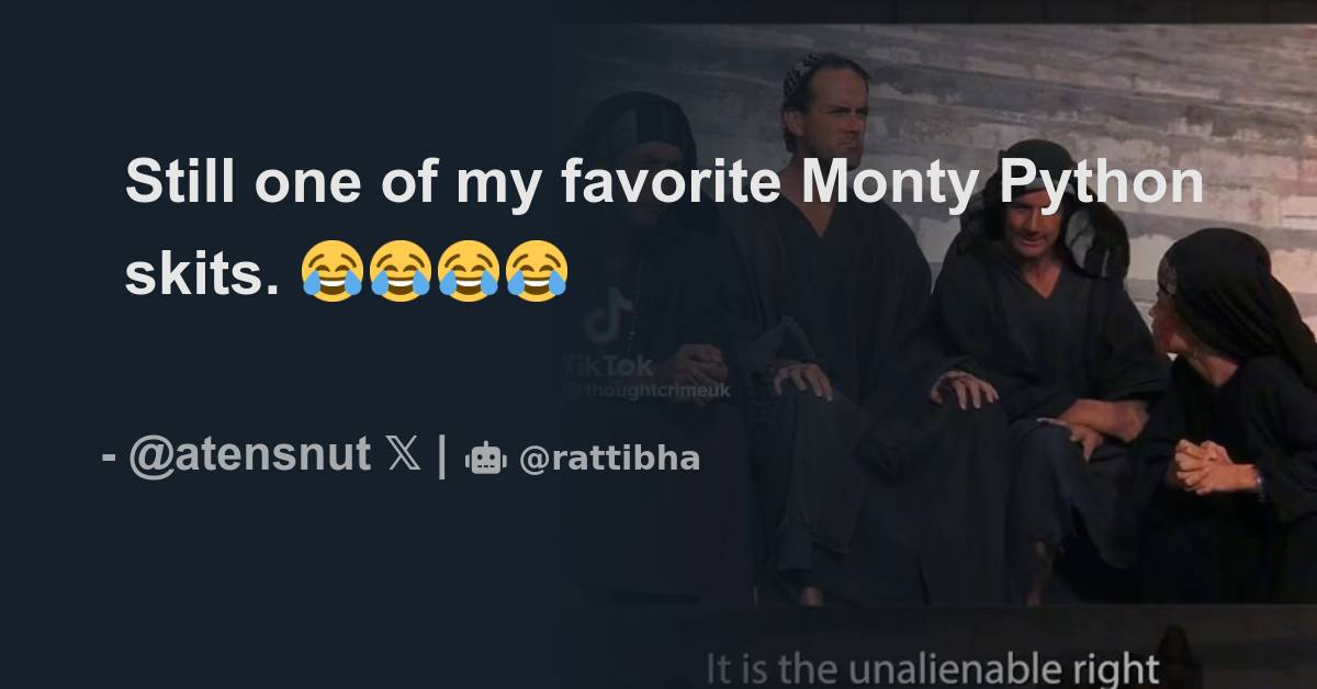 Still one of my favorite monty python skits juanita