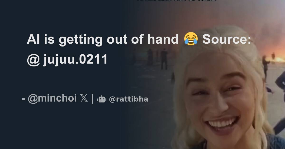 Ai is getting out of hand thread from min choi minchoi rattibha