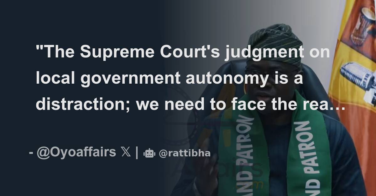  the supreme court s judgment on local government autonomy is a