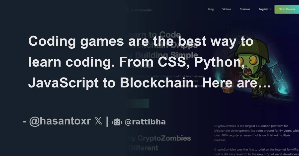 Coding games are the best way to learn coding from css python