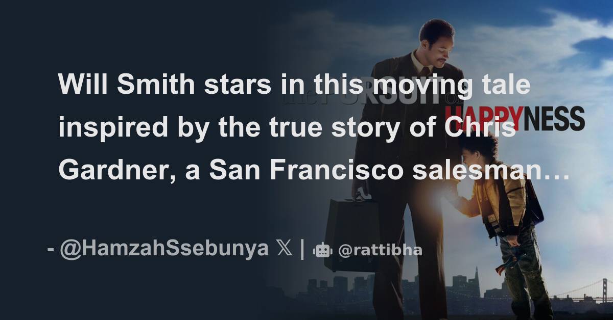 Will Smith stars in this moving tale inspired by the true story of ...